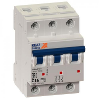 Выкл.автом.  3П   6А  хар-ка C  6кА  КЭАЗ  OptiDin