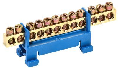 Шина N "ноль" на DIN-изоляторе типа "Стойка" ШНИ-6х9-12-С-С IEK