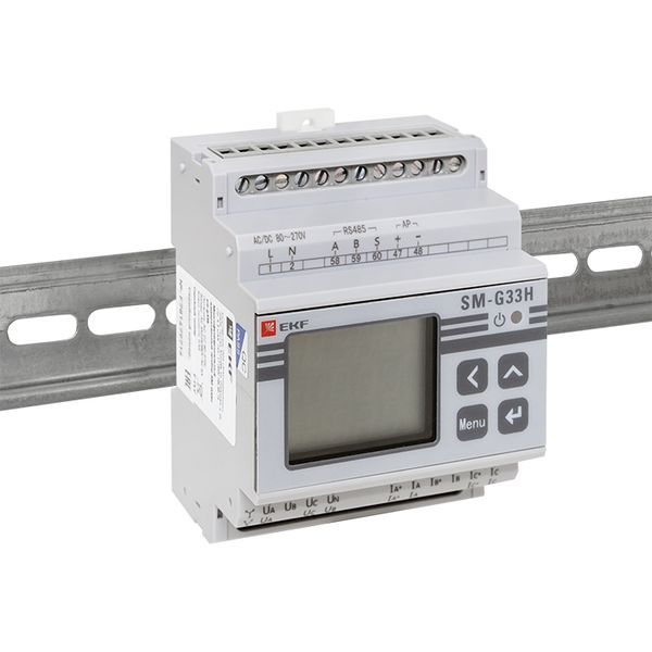 Многофункциональный измерительный прибор SM-G33H с жидкокристаллическим дисплеем на DIN-рейку
