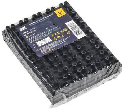 Зажим контактный винтовой ЗВИ-15 н/г 4,0-10мм2 12пар черный IEK