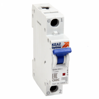 Выкл. автом. 1П  16А хар-ка С  6кА  КЭАЗ OptiDin BM63-1С16-DС-УХЛ3 (Новый) в комплекте 2 заглушки