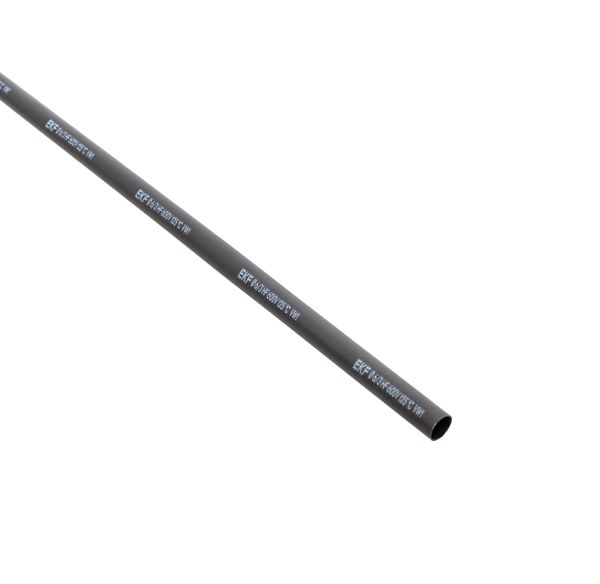 Термоусаживаемая трубка ТУТ нг 6/3 черная в отрезках по 1м EKF PROxima