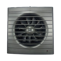 Осевой вентилятор ВИЕНТО, вытяжной с обратным клапаном, 100СК STILL (130 м3), gray metal, шарикоподш
