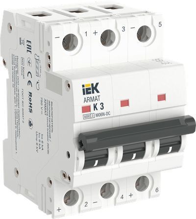 ARMAT Автоматический выключатель M06N-DC 3P K 3А IEK