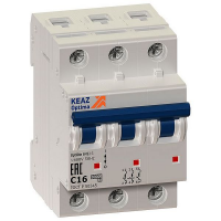 Выкл.автом.  3П  16A  хар-ка C  6кА  КЭАЗ  OptiDin (кратно 1)
