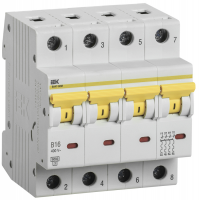 Выкл. авт. ВА47-60M 4Р 16А 6кА B IEK