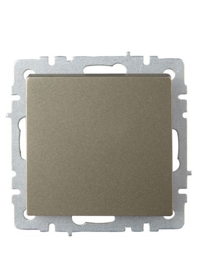 BRITE Выключатель 1-клавишный проходной 10А ВС10-1-6-БрШ шампань IEK