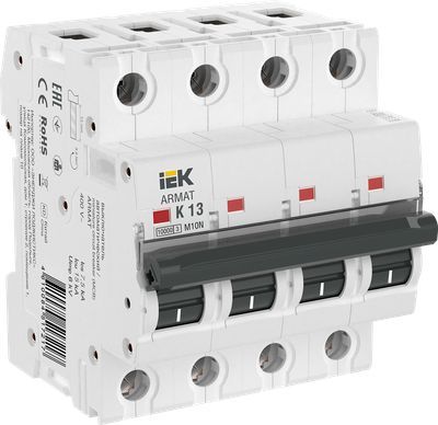 ARMAT Автоматический выключатель M10N 4P K 13А IEK
