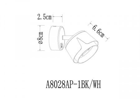 Спот Arte Lamp Amaks A8028AP-1BK