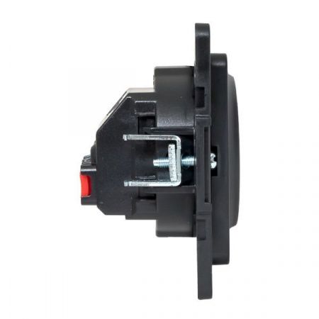 Стокгольм Механизм Розетки 1-местной с/з 16А автоматические клеммы черный с защ. штор. EKF PROxima