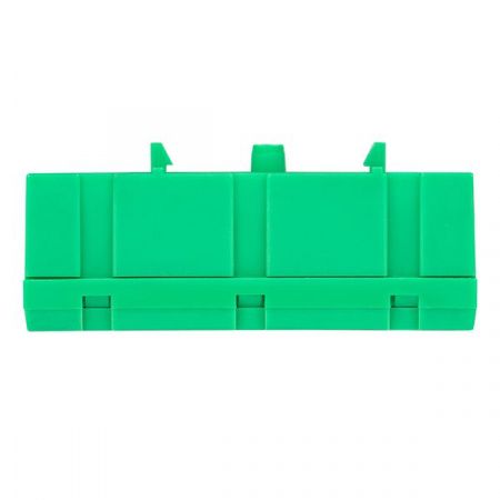 Шина "0" PE (6x9мм) 10 отверстий латунь зеленый изолированный корпус на DIN-рейку EKF PROxima