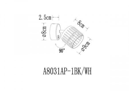 Спот Arte Lamp Atria A8031AP-1WH