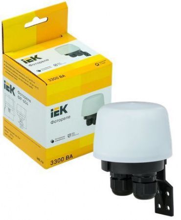 Фотореле ФР-604 3300ВА IP66 белый IEK