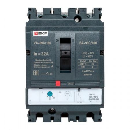 Выключатель автоматический ВА-99C 160/32А 3P 35кА EKF