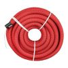 Труба гофр. двустенная ПНД/ПНД гибкая с протяжкой d63 мм (50 м) красная EKF-Plast