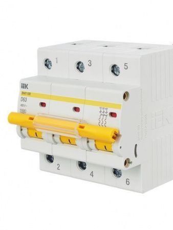 KARAT Автоматический выключатель ВА47-100 3P D 63А 10кА IEK