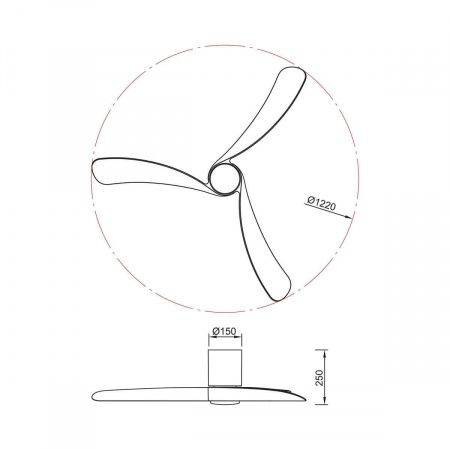 Люстра-вентилятор Mantra NEMO M 9046
