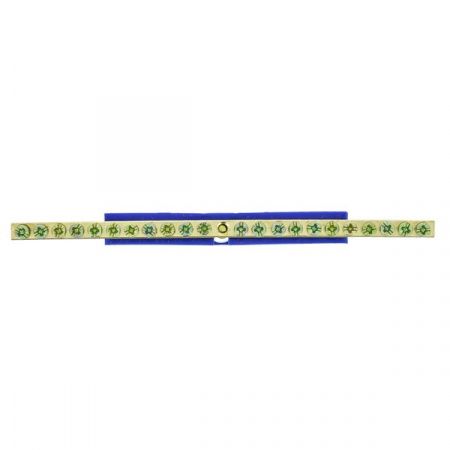 Шина "0" N (6x9мм) 20 отверстий латунь синий изолятор на DIN-рейку EKF PROxima