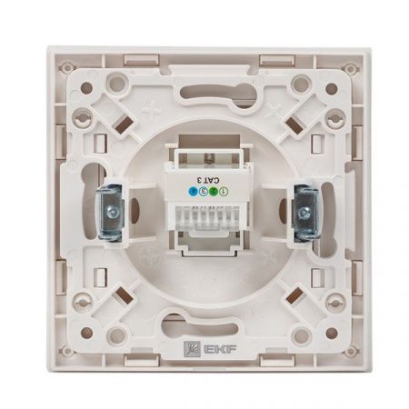 Стокгольм Механизм Розетки Phone 1-местной белый EKF PROxima