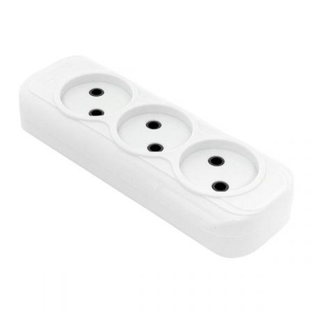 Колодка 3 гн. 10А 2,2кВт б/з Эксперт EKF PROxima