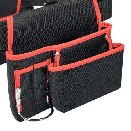 Сумка-пояс двухсекционная усиленная с двухшпеньковым ремнем С-12 EKF Professional