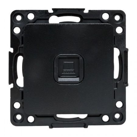 Стокгольм Механизм Розетки RJ-45 1-местной черный EKF PROxima