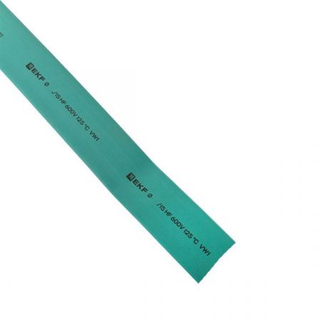 Термоусаживаемая трубка ТУТ нг 40/20 зелёная рулон EKF PROxima