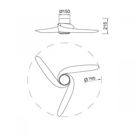Люстра-вентилятор Mantra GROENLAND 9065