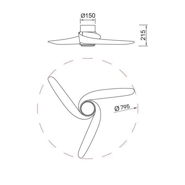 Люстра-вентилятор Mantra GROENLAND 9065
