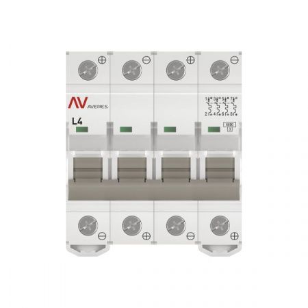 Выключатель автоматический AV-6 DC 4P 4A (L) 6kA EKF AVERES