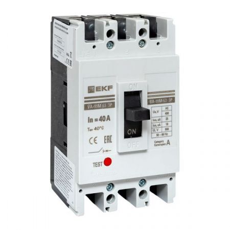 Выключатель автоматический ВА-99М 63/40А 3P 25кА EKF