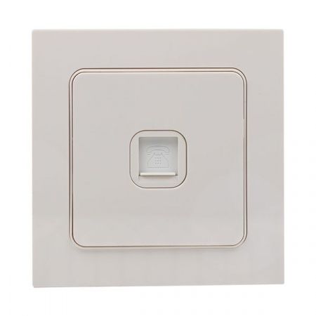 Стокгольм Механизм Розетки Phone 1-местной белый EKF PROxima