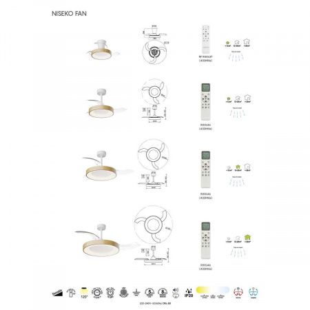Люстра-вентилятор Mantra NISEKO FAN L 9057