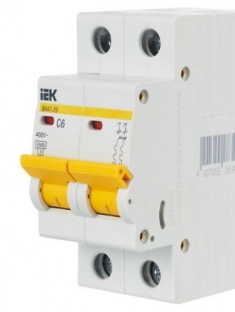 KARAT Автоматический выключатель ВА47-29 2P C 6А 4,5кА IEK
