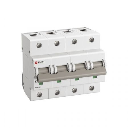 Автоматический выключатель ВА 47-125 4P 100А (C) 15кА PROXIMA EKF