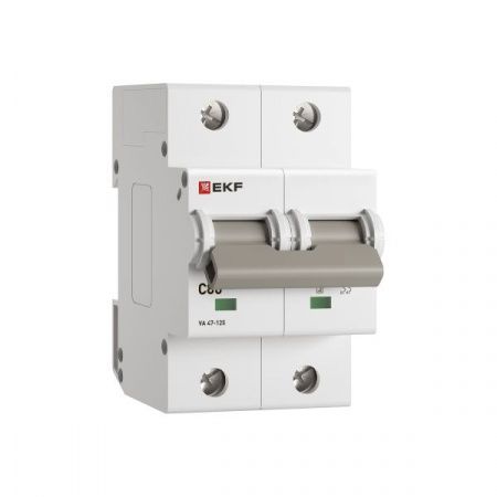 Автоматический выключатель ВА 47-125 2P 80А (C) 15кА PROXIMA EKF