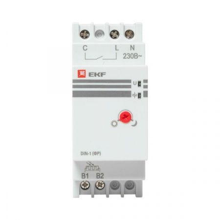 Фотореле на DIN-рейку с выносным датчиком (ФР) 2-100Лк 25А 3000Вт EKF PROxima