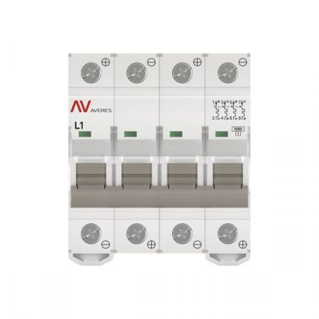 Выключатель автоматический AV-10 DC 4P 1A (L) 10kA EKF AVERES