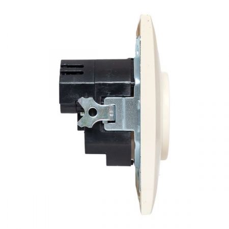 Валенсия розетка 1-местная с/з 16А кремовая с защ. штор. с 2 USB 2,1А EKF PROxima