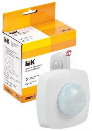Датчик движения ДД-022 2000Вт 360град 4мх20м IP20 белый IEK