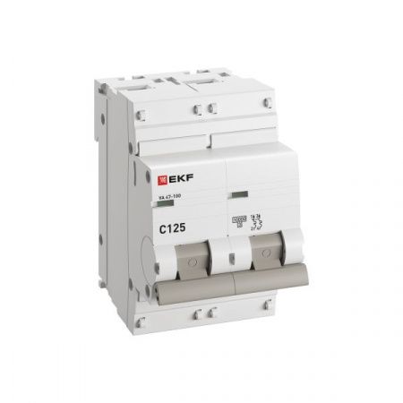 Автоматический выключатель ВА 47-100 2P 125А (C) 10kA PROXIMA EKF