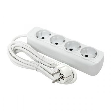 Удлинитель "Эксперт" 4 гнезда 2 метра 16А/3,5кВт с заземлением ПВС 3x1 EKF PROxima