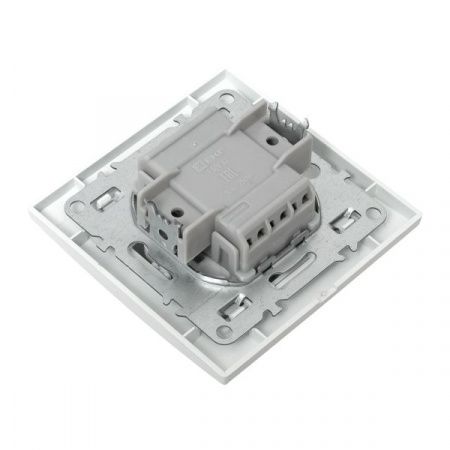 Минск Выключатель 2-клавишный СП,10А, белый EKF Basic