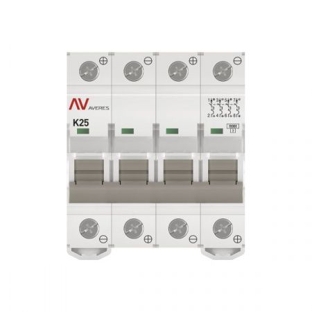 Выключатель автоматический AV-10 DC 4P 25A (K) 10kA EKF AVERES