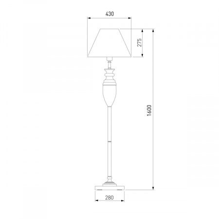 Торшер Eurosvet 009/1T RDM