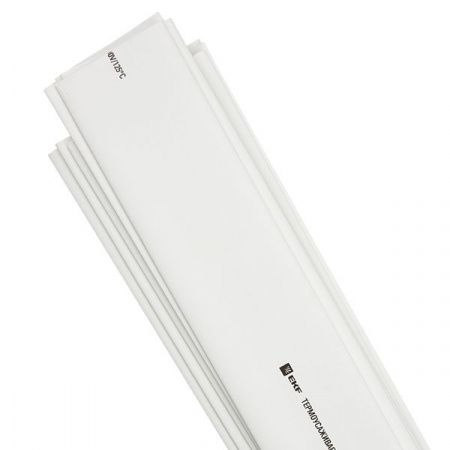 Термоусаживаемая трубка ТУТ нг 25/12,5 белая в отрезках по 1м EKF PROxima