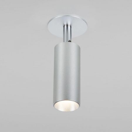 Встраиваемый светодиодный спот Elektrostandard Diffe 25039/Led серебряный a058219